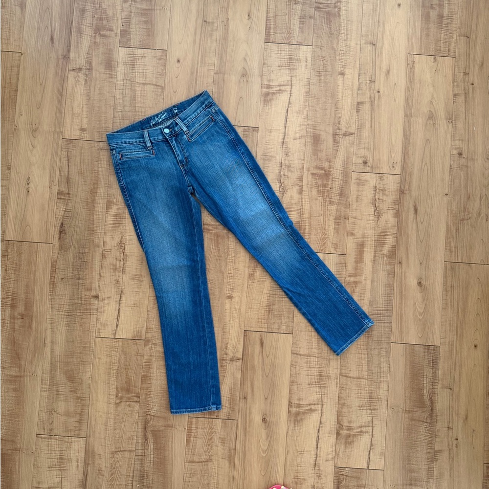 Made in Heaven Cropped Denim Jeans Vintage Y2K Low Rise